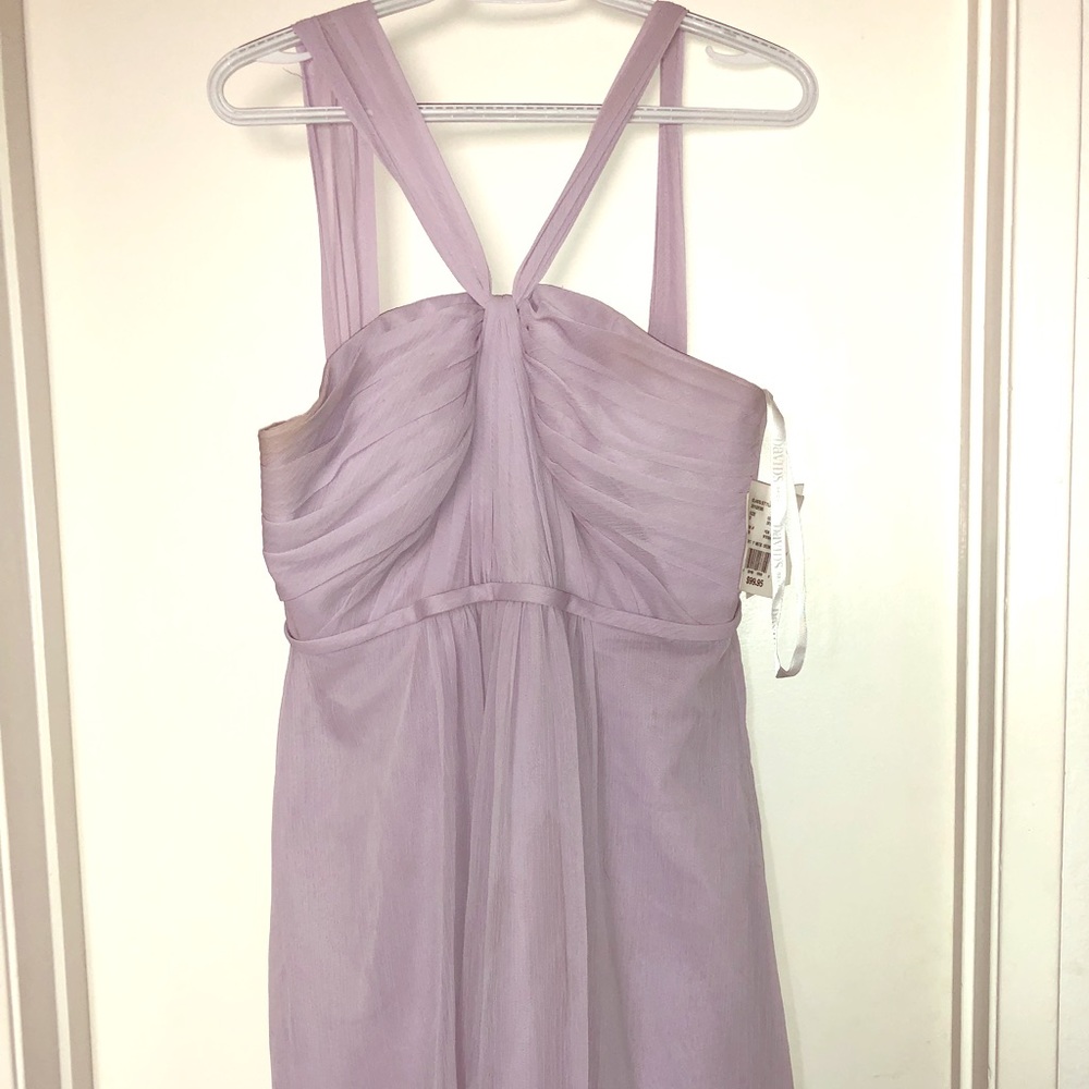 David’s bridal lavender short bridesmaid dress